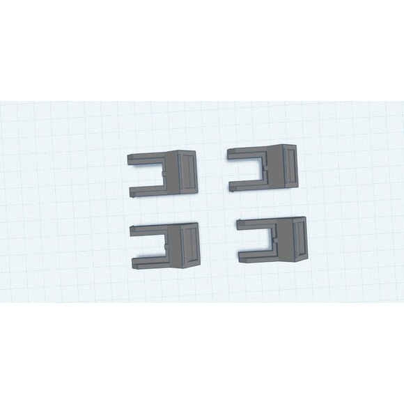 Port Cover Set for HP-71B Calculator - Blank Cartridge Port Inserts - 3D printed - Picture 3 of 5